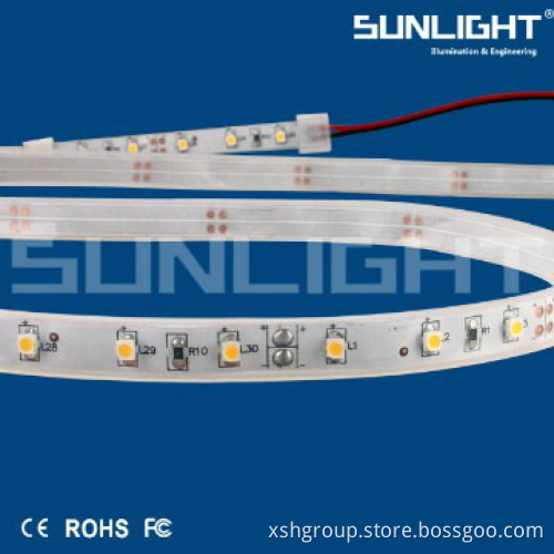 Constant current LED strip with no light decay